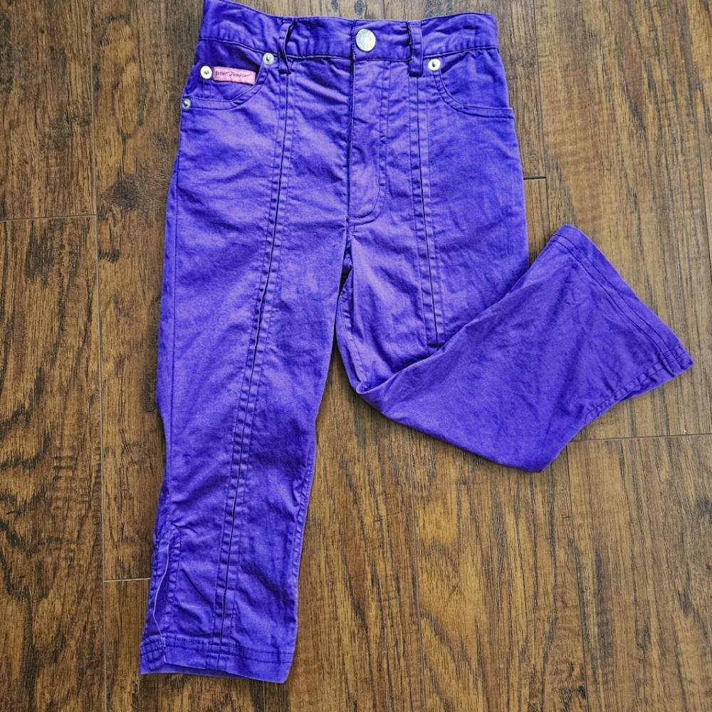 Vtg Betsey Johnson Kids Purple Pants Sz  5